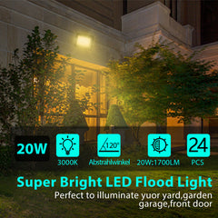 SWANEW LED Strahler Außen, LED Fluter 10W-100W, LED Scheinwerfer Kaltweiß/Warmweiß, Aussenstrahler IP66 Wasserdicht (Kein Stecker)