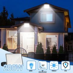 SWANEW LED Strahler Außen, Fluter 6000k Kaltweiß, IP65 Wasserdicht Aussenstrahler, Scheinwerfer (Kein Stecker)
