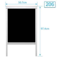SWANEW Verdunkelungsrollo für Dachfenster Rollo, Verdunklungsrollo mit Bohren, Dachfensterrollo für Dachfenster F06/M06/M08/S06/S08/206