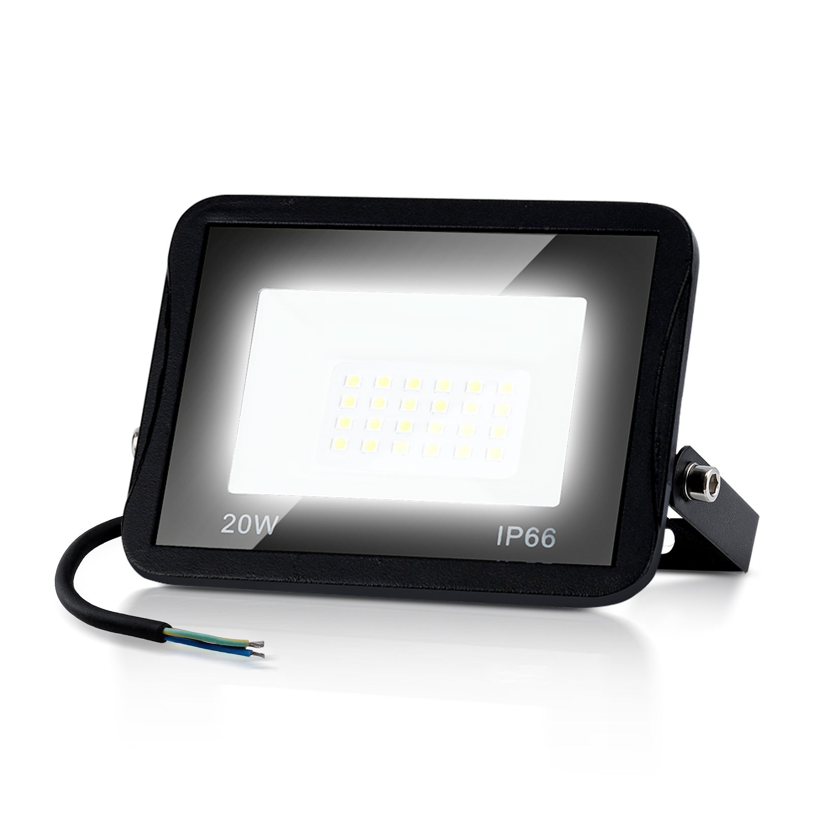 SWANEW LED Strahler, 20/30/50/100W LED Fluter, Warmweiß/Kaltweiß Außenstrahler, IP66 Scheinwerfer (kein Stecker)