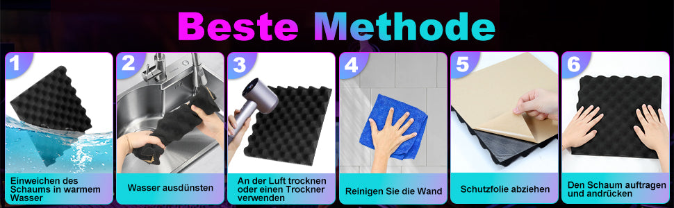 Akustikschaumstoff Selbstklebend