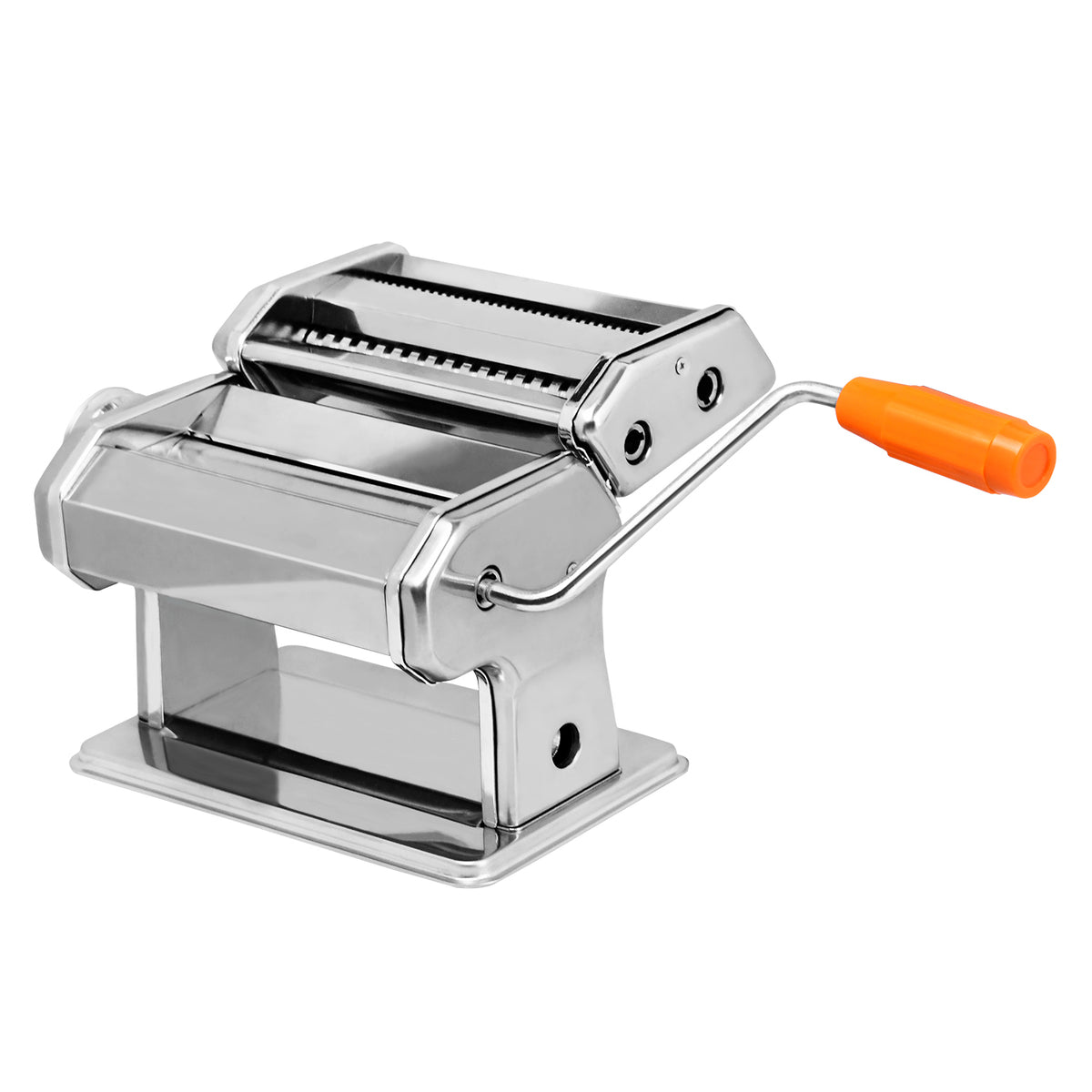 SWANEW Nudelmaschine Manuell, 3 in 1 Pastamaschine Edelstahl, Nudelaufsätze