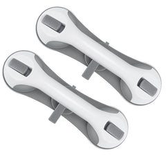 SWANEW 2PC Badewannengriff MAX 110 KG, 28CM Haltegriff Dusche mit Saugnapf, Abnehmbare Duschgriff, ohne Bohren