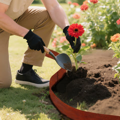SWANEW Rasenkante mit Dornen, Beetumrandung Metall,  Beeteinfassung 15cm/18cm