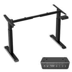 SWANEW Schreibtisch, Elektrischer Höhenverstellbarer Tischgestell 3 Memory-Steuerung, Mit Tischplatte, Standing Desk