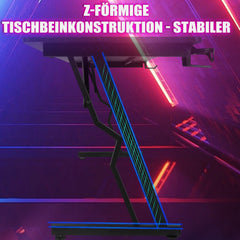SWANEW Gaming Schreibtisch, 120/140cm Ergonomischer Computertisch