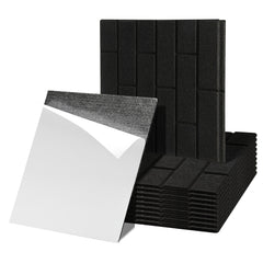 SWANEW Akustikplatten Selbstklebend – Hochdichte Schallabsorber Wand Akustikpaneele Dünne Schallschutzplatten für Büro, Studio, Gaming-Room & Home-Office