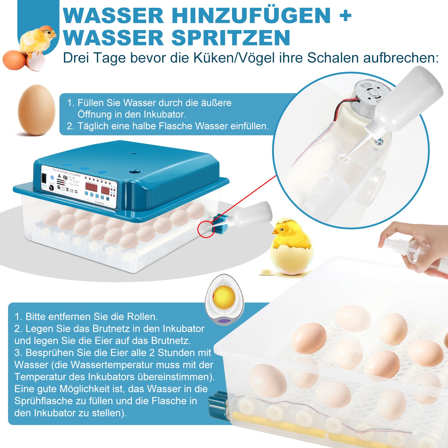 36 Eier Brutmaschine Vollautomatisch