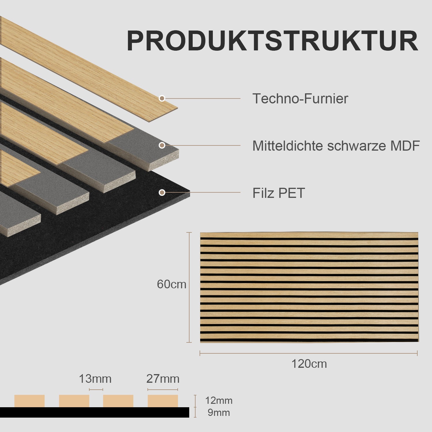 Akustikpaneele Holz