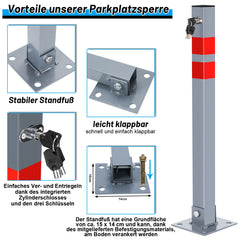 Parkpfosten klappbar & abschließbar