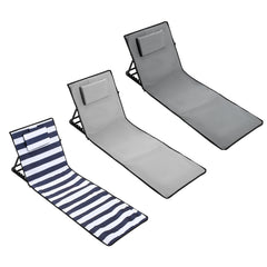 Strandmatte klappbar mit Rückenlehne