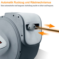 SWANEW Druckluftschlauch Aufroller, Druckluftschlauchtrommel Automatik, 1/4" Anschluss