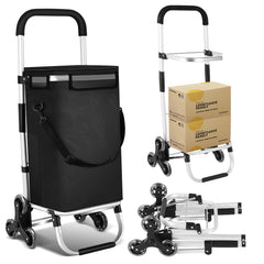 SWANEW Einkaufstrolley, klappbar, Einkaufswagen, Handwagen Kühlfach, 40L