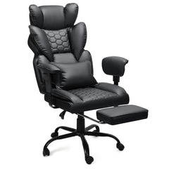 SWANEW Bürostuhl Chefsessel, Gaming Stuhl, Ergonomischer Schreibtischstuhl mit Lendenkissen