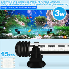 SWANEW LED Aquarium Beleuchtung18cm-112cm Aquarium Lampe RGB Aquariumleuchte