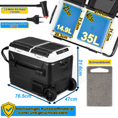 SWANEW Kompressor Kühlbox 50L mit App-Steuerung Elektrische Auto Kühlschrank Camping