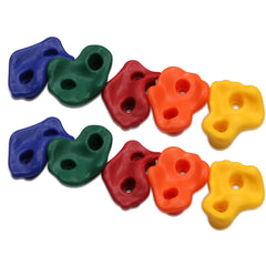 SWANEW 10 Stück Klettergriffe Boulderwand Klettersteine Robuste Bouldersteine Farbigen