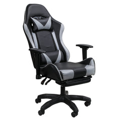 SWANEW Bürostuhl Gaming Stuhl, Ergonomischer Computerstuhl, Gaming Chair mit Fußstütze, Lendenkissen und Kopfkissen, 150 kg Belastbarkeit