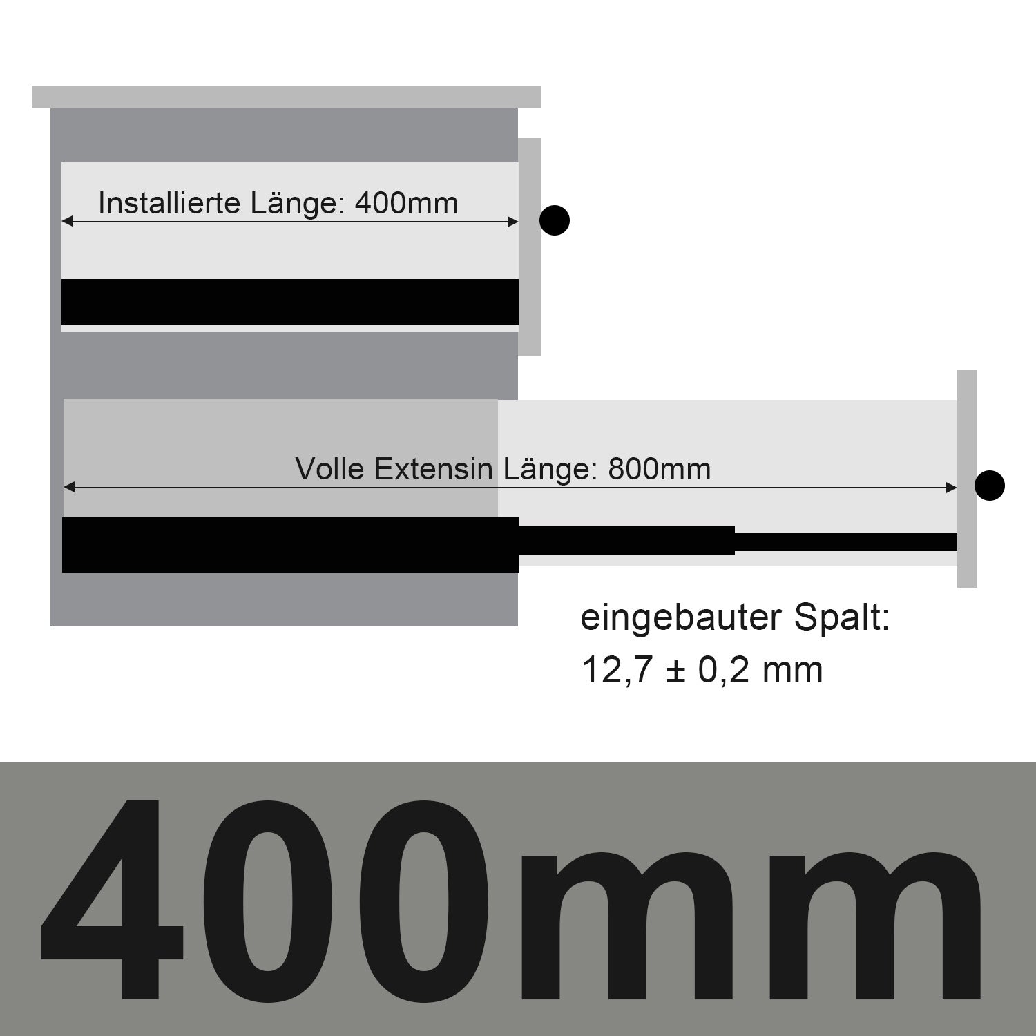 SWANEW Schubladenschienen 250 - 550 mm, Schubladen  Schienensystem mit Selbsteinzug, Teleskopschiene vollauszug Schubladenauszüg, Kugelführung, Tragkraft 35 Kg