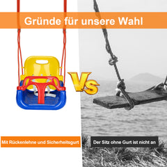 3-in-1 Kinderschaukel & Babyschaukel