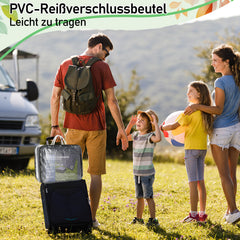 SWANEW Vorzeltteppich Outdoor Camping Teppich Zeltteppich HDPE Zeltunterlage Campingteppich Campingmatte Grau Blau