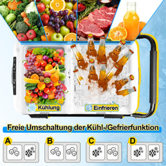 SWANEW Kompressor Kühlbox 50L mit App-Steuerung Elektrische Auto Kühlschrank Camping