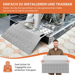 Türschwellenrampe aus Aluminium 60/80/100cm