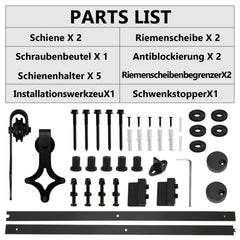 Schiebetürbeschlag Diamant 183/200 cm