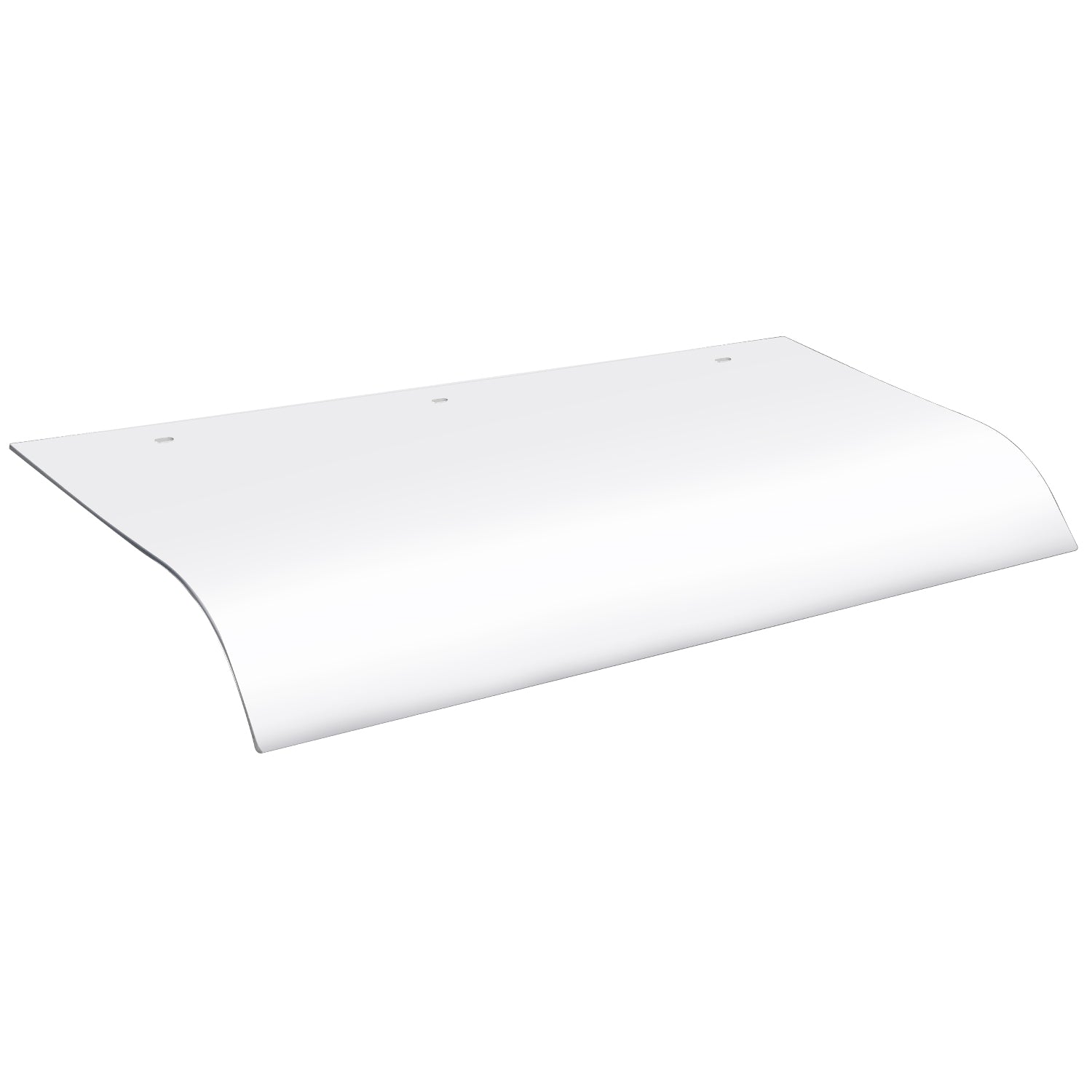 SWANEW Vordach für Haustür 40x80cm, Überdachung gekrümmt Pultvordach, Transparent Polycarbonat Haustürvordach, UV-resistent Regenschutz