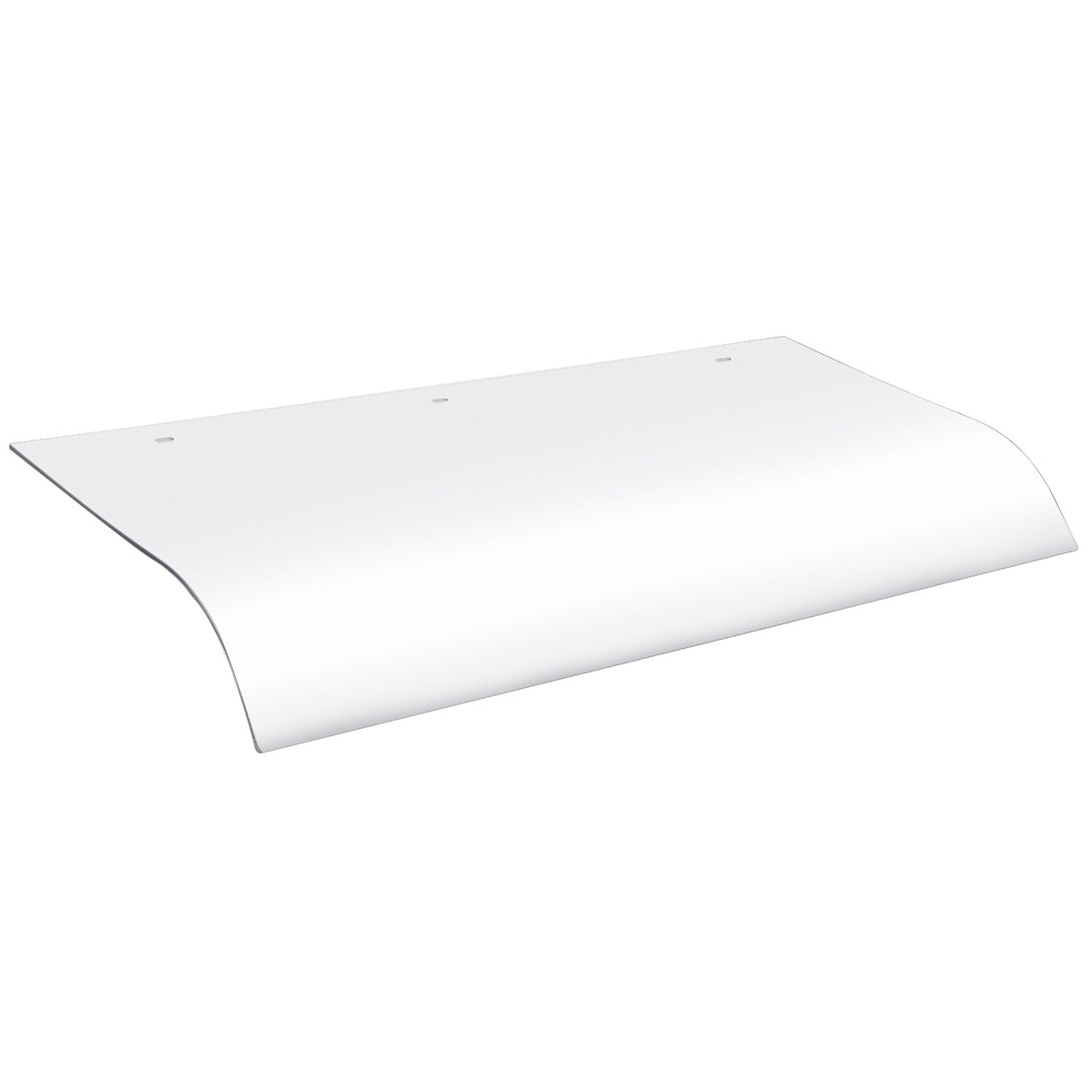 SWANEW Vordach für Haustür 40x80cm, Überdachung gekrümmt Pultvordach, Transparent Polycarbonat Haustürvordach, UV-resistent Regenschutz