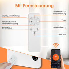 SWANEW Infrarotheizung, Wandheizung Elektroheizung, Touch Heizpaneel 400W/600W