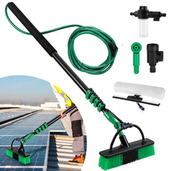 SWANEW Teleskop Waschbürste Teleskopstange 3.6/4.8m Wasserbesen ALU