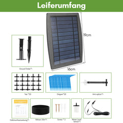 SWANEW Solar Bewässerungssystem Pflanzenbewässerung Automatisch 20 Tropfer