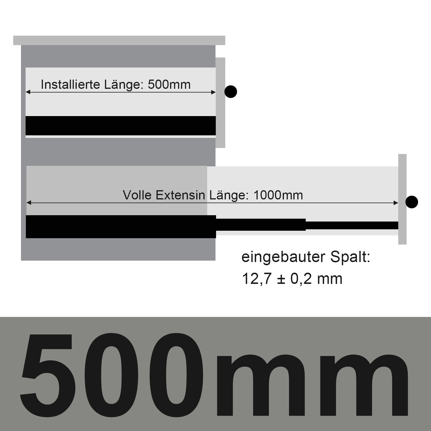 SWANEW Schubladenschienen 250 - 550 mm, Schubladen  Schienensystem mit Selbsteinzug, Teleskopschiene vollauszug Schubladenauszüg, Kugelführung, Tragkraft 35 Kg