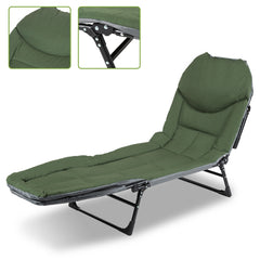 SWANEW Karpfenliege, Angelliege Bed Chair mit Aufbewahrungstasche, Faltbar