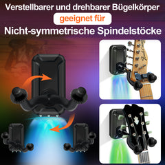 SWANEW Gitarrenhalter, Gitarrenständer, LED Gitarrenwandhalter, Gitarren Haken, für E-gitarre