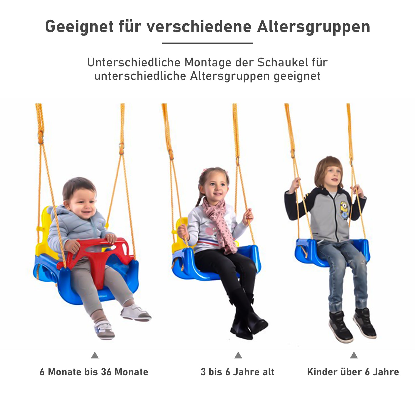 3-in-1 Kinderschaukel & Babyschaukel