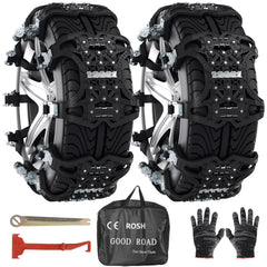 SWANEW 6/12tlg Schneeketten, Auto Anfahrhilfe, Reifenkette Anti-Rutsch