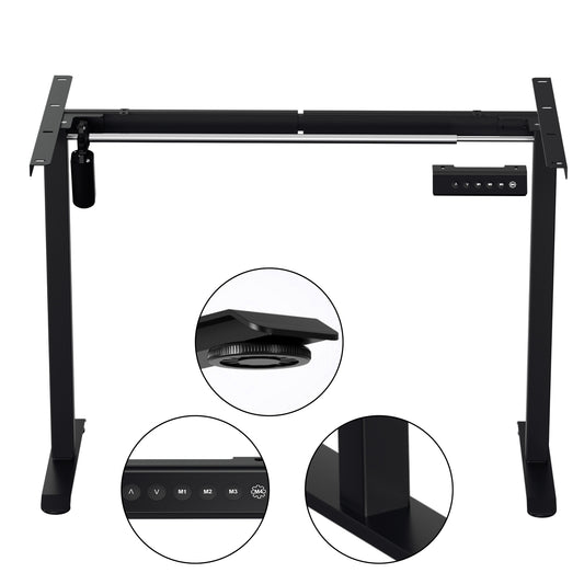 SWANEW Höhenverstellbarer Schreibtisch 70-115cm Tischgestell PC-Tisch DIY Elektrisch