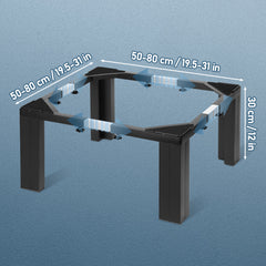 Waschmaschinen Untergestell, 50-80cm Verstellbare Rostfreier