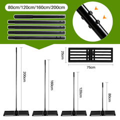 Rasenrakel 75 x 25 cm mit 2 m Stiel