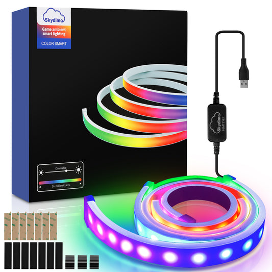 Neon LED Strip RGBIC Gaming PC Monitor Hintergrundbeleuchtung