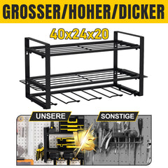SWANEW Werkzeug Wandhalterung, Werkzeughalter, Elektrowerkzeug Organizer, Werkzeugregal