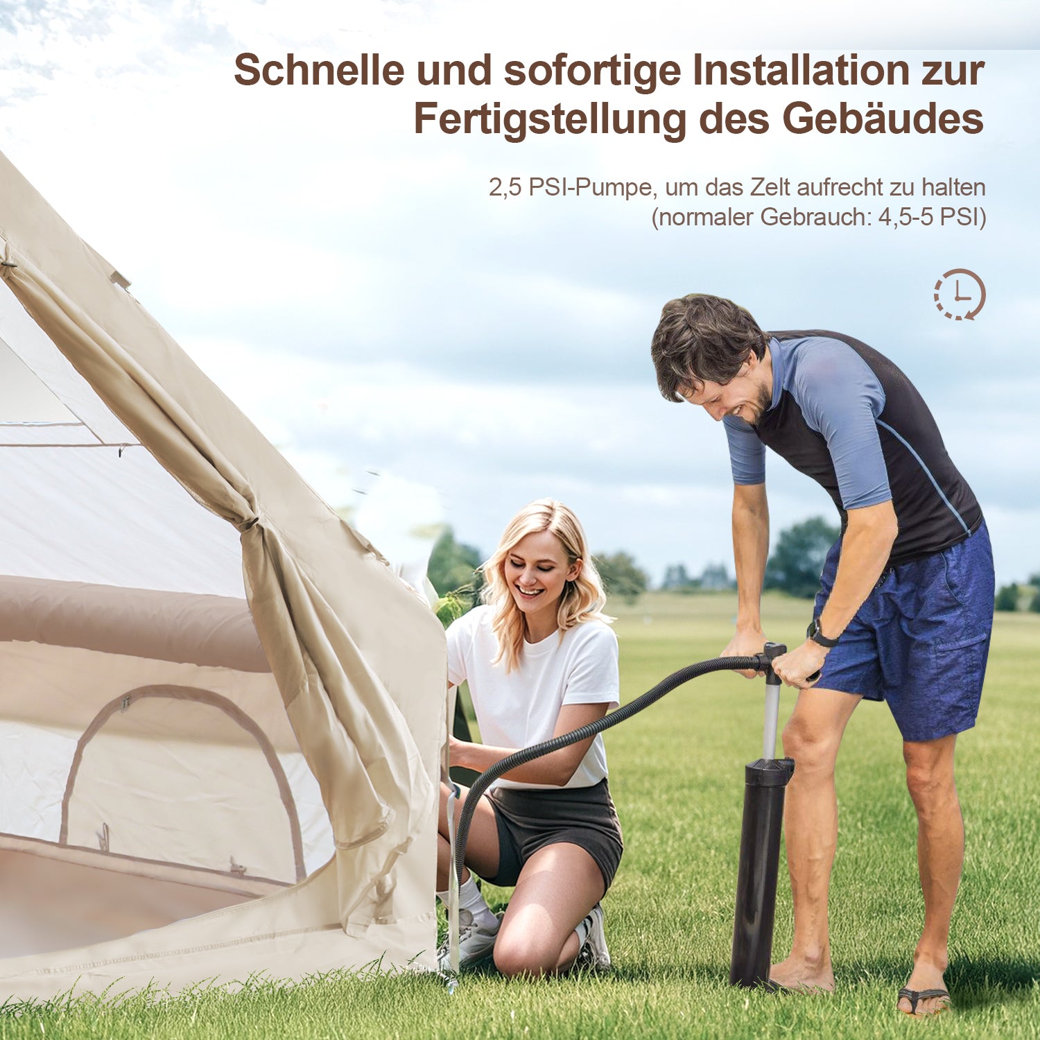 SWANEW Aufblasbares Gampingzelt