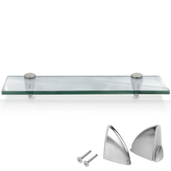 SWANEW Glasablage, Glasregal, Wandregal, 20-60cm Badregal, Mattglas/Klarglas