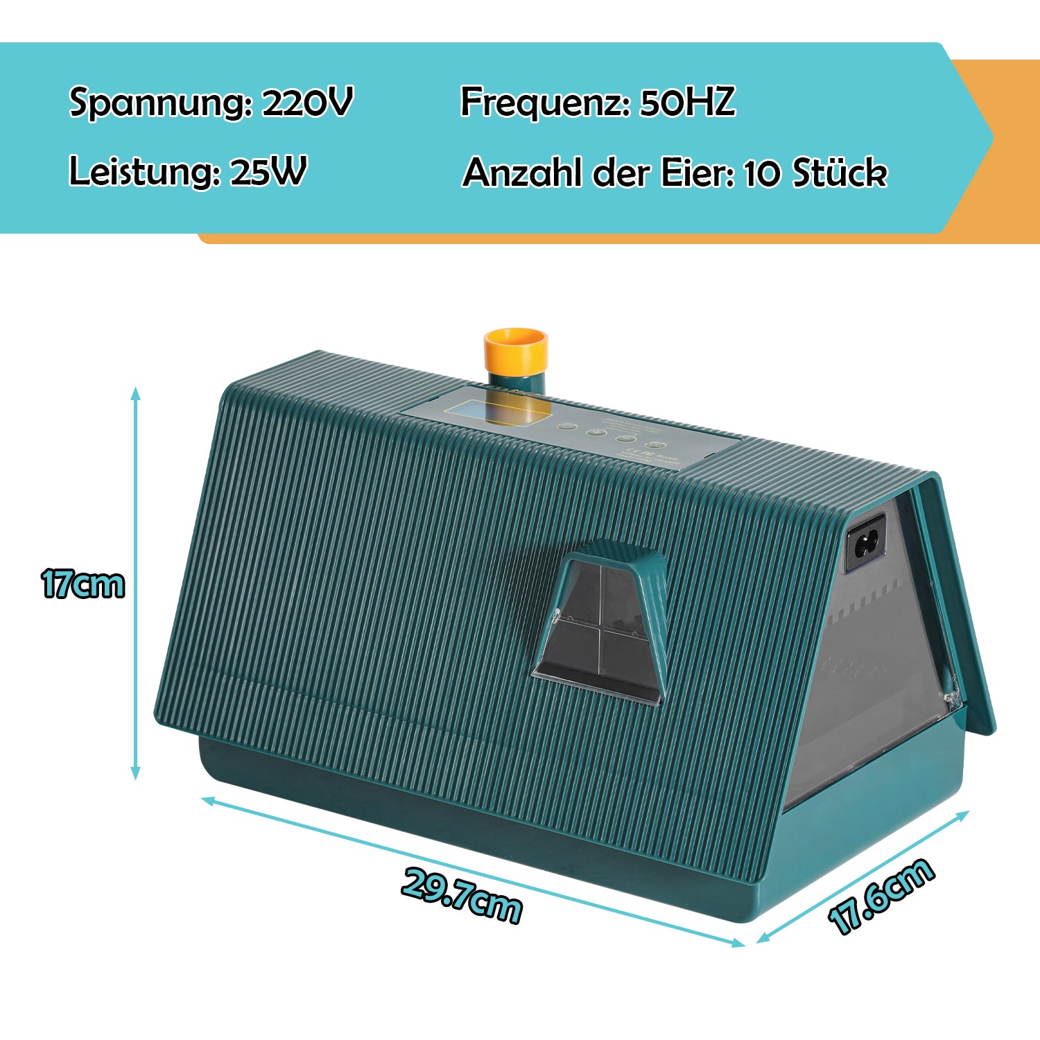 10 Eier Brutmaschine Vollautomatisch
