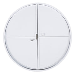 SWANEW Badlüfter Fan Rohrventilator 100mm mit Rückstauklappe Badezimmerlüfter Bad Rauchabzug Ventilator 130m³/h Rohrlüfter