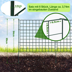 Teichzaun Gartenzaun Steckzaun