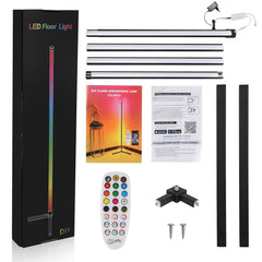 SWANEW LED Stehleuchte 7W Lichtsäule bunt Dimmbar RGB Stehlampe Eckleuchte Farbig