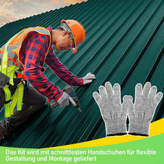 SWANEW Profilblech Trapezblech Dachplatten Wellblechplatten für Dach 129x46cm = 7m² Metall Dachblech Blech für Carport Gerätehaus